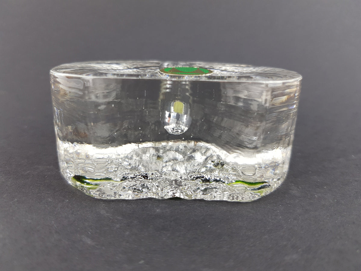 Vintage WALTHER SOHNE Solifleur Transparent Glass Vase West Germany 1960s 1970s
