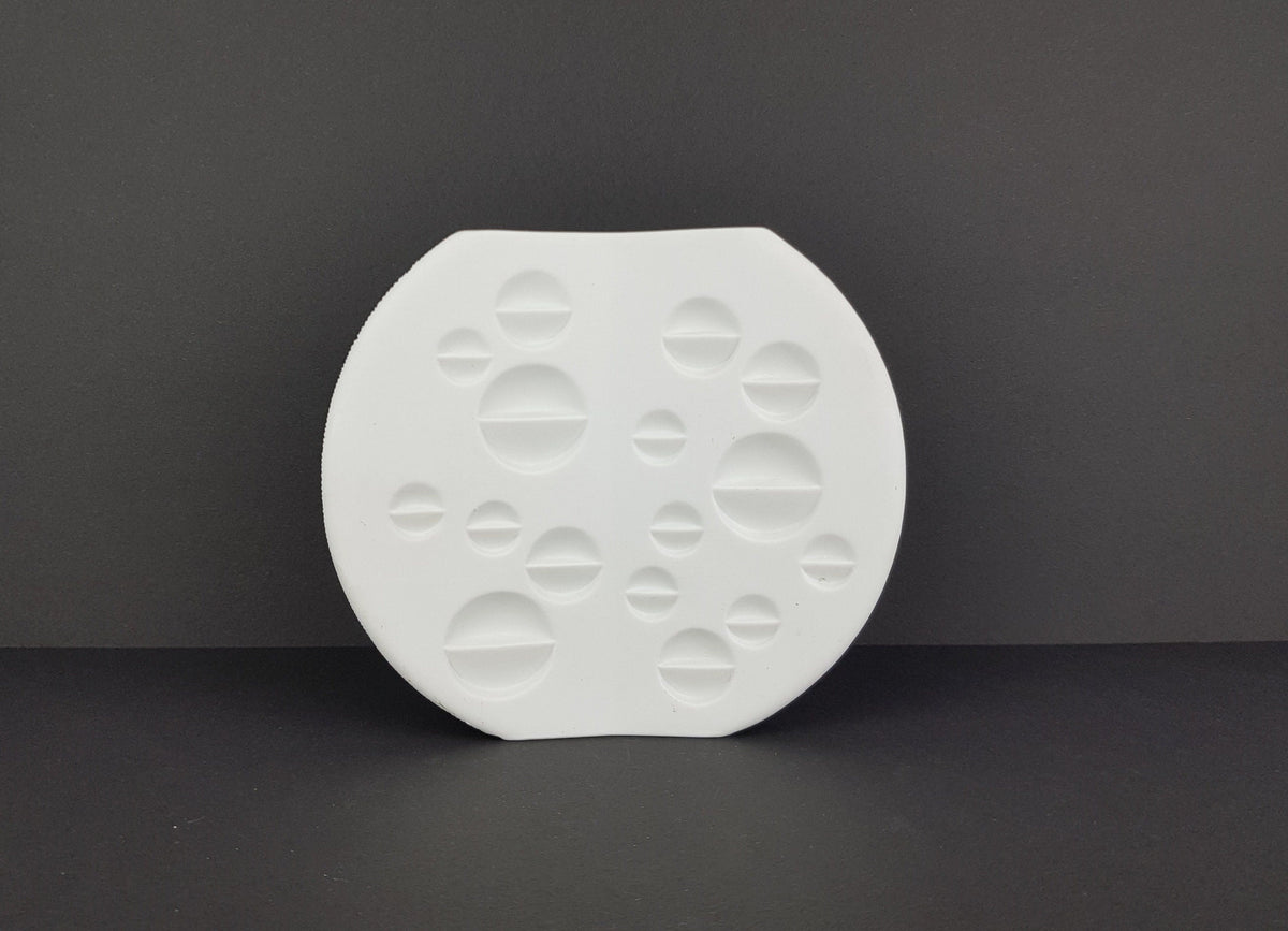 Vintage THOMAS PORZELLAN White Biscuit Porcelain Vase West German Pottery 1970s