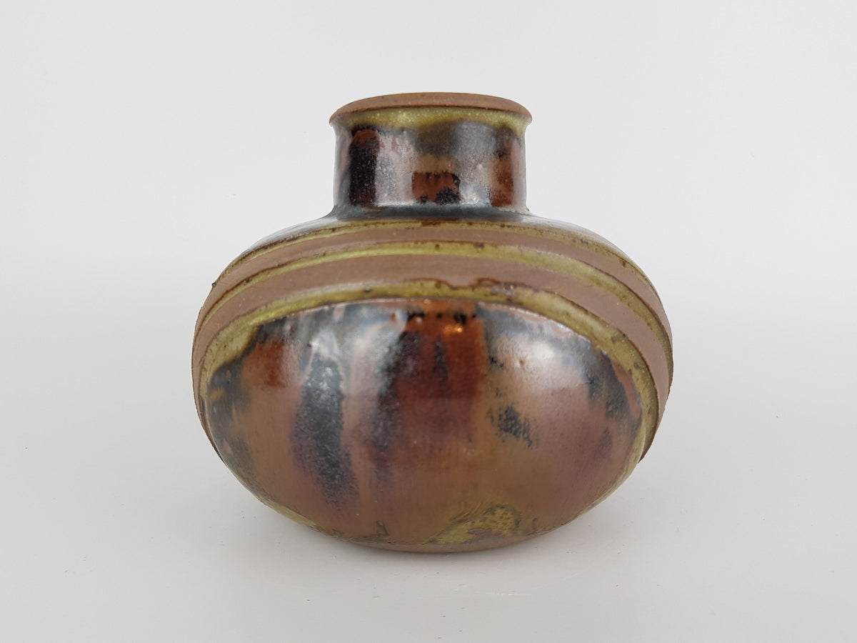 Vintage Danish Studio Art Pottery Vase by AAGE WÜRTZ Denmark 1960-70s