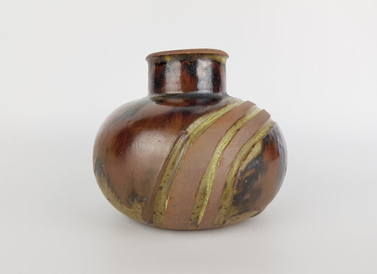Vintage Danish Studio Art Pottery Vase by AAGE WÜRTZ Denmark 1960-70s