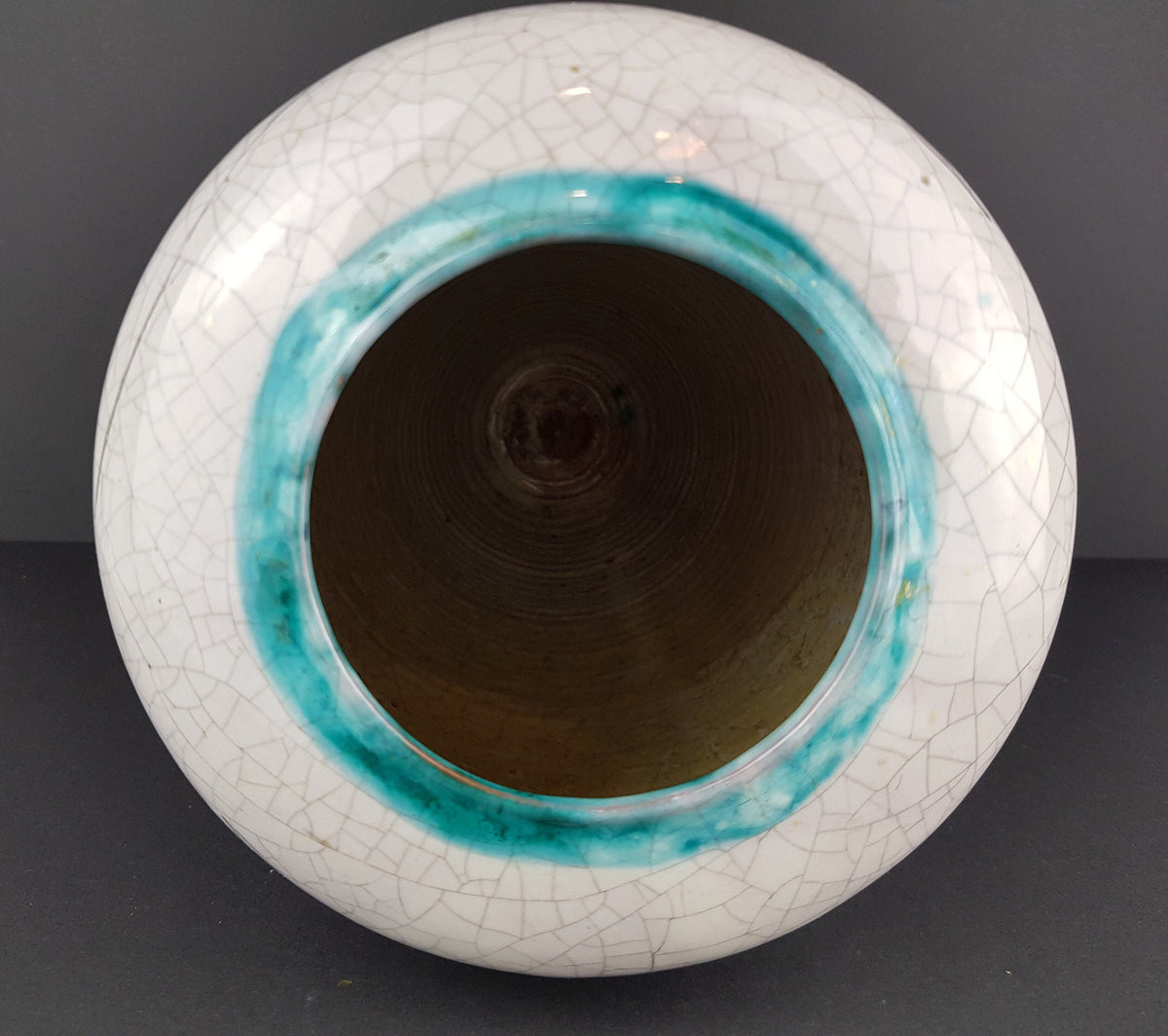 Vintage INGEBORG LANGLOTZ Ceramic Vase - Heron Decor (Töpferstube Bad Wiessee) - Studio Art Pottery 1950s