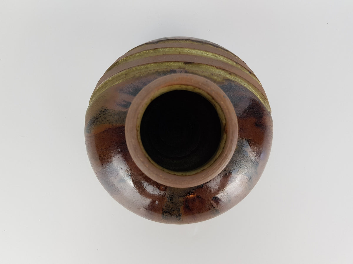 Vintage Danish Studio Art Pottery Vase by AAGE WÜRTZ Denmark 1960-70s
