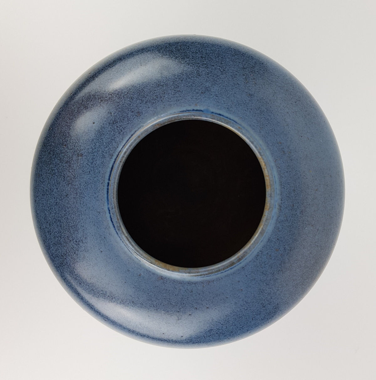 Vintage STUDIO ART POTTERY Blue Vase West German Pottery 1970s