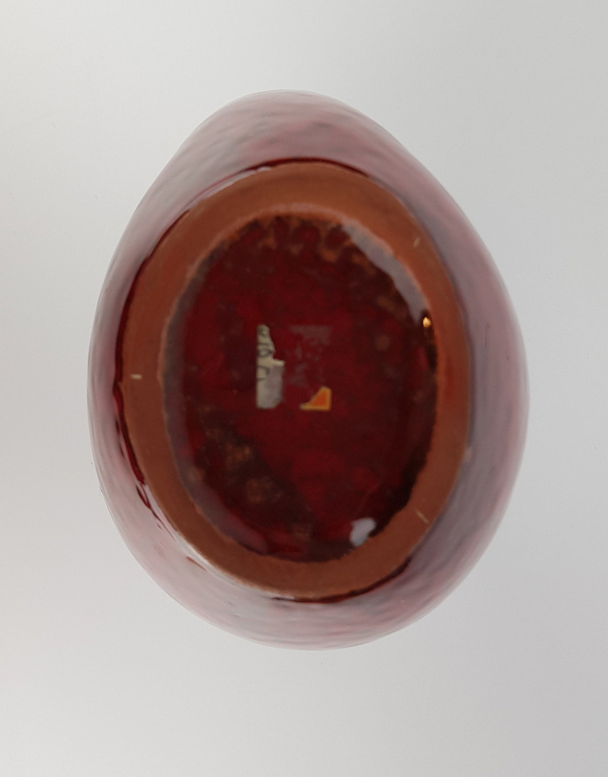 Vintage Richard Uhlemeyer Red Studio Art Pottery Vase 1950's Era