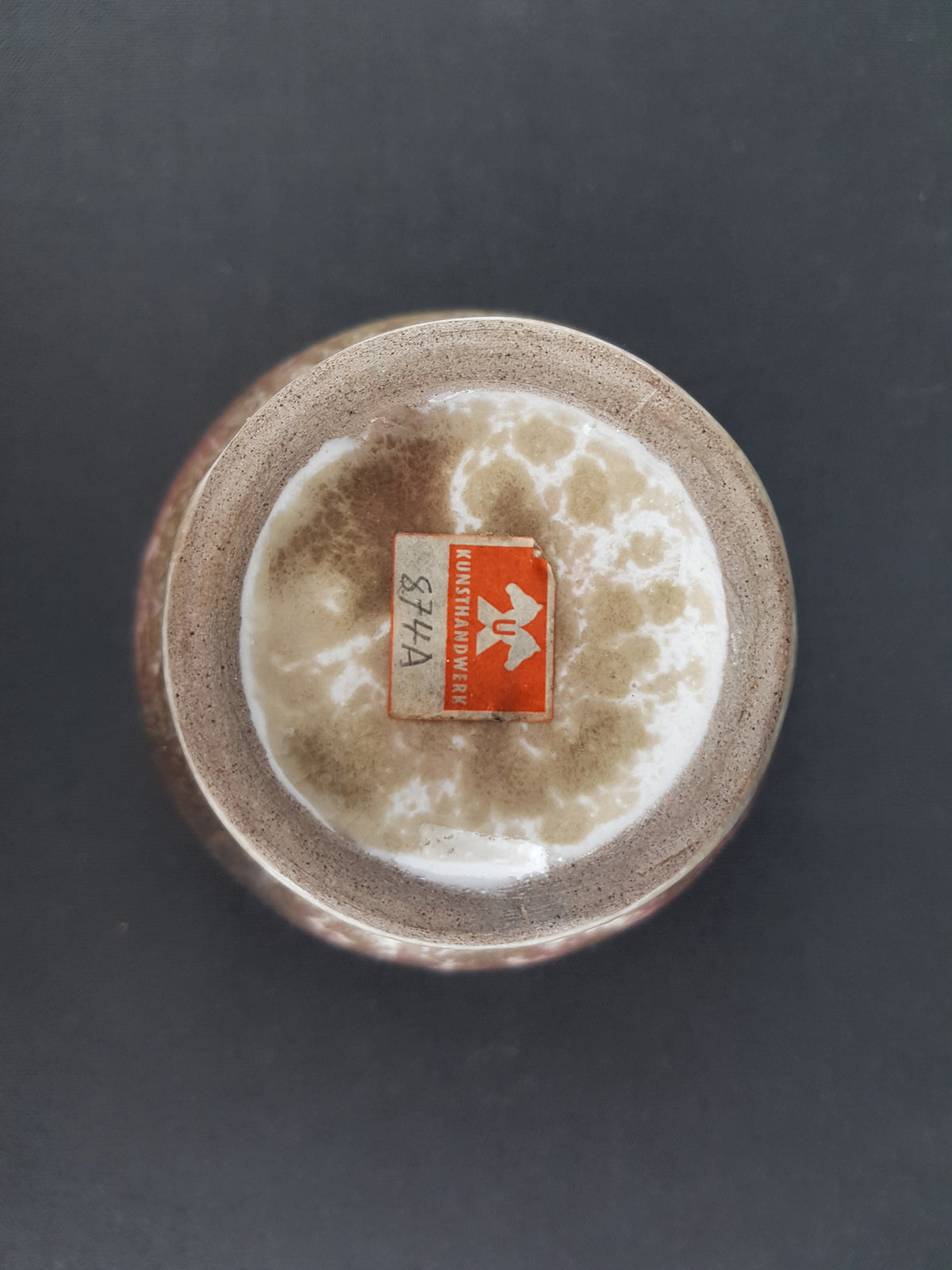 Vintage Rare RICHARD UHLEMEYER Craquelé Planter / Cachepot (German Studio Art Pottery) 1940-50