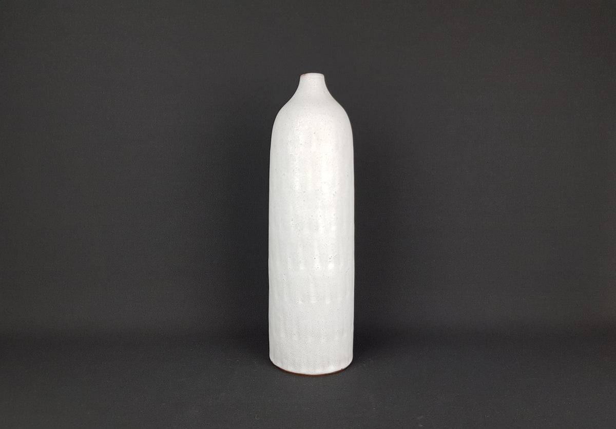 Vintage ERHARDT GOSCHALA White Vase 31C Studio Pottery GDR (ddr) 1960s 1970s
