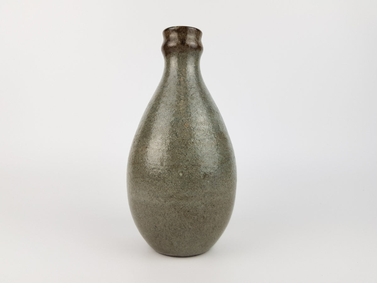 Vintage LUISE DUNCKER STUDI0 KERAMIK Blueisch Grey and Brown Vase West German Pottery