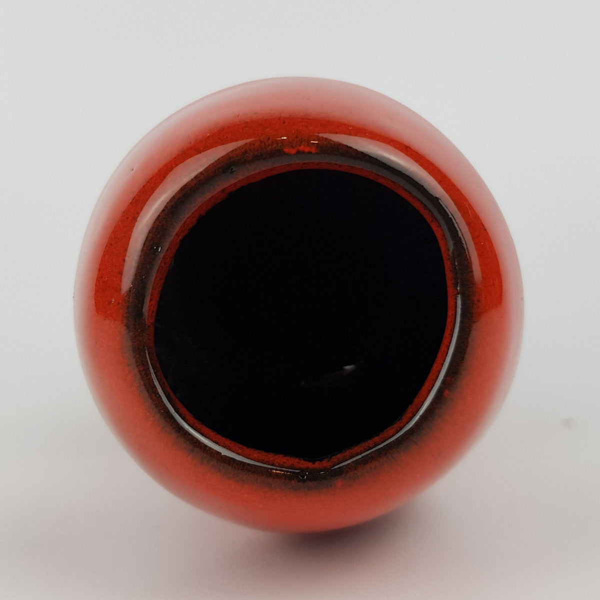Vintage PUMA KERAMIK Handled Orange Vase - Plachy und Materne KG Modell, West German Pottery, 1960-70s