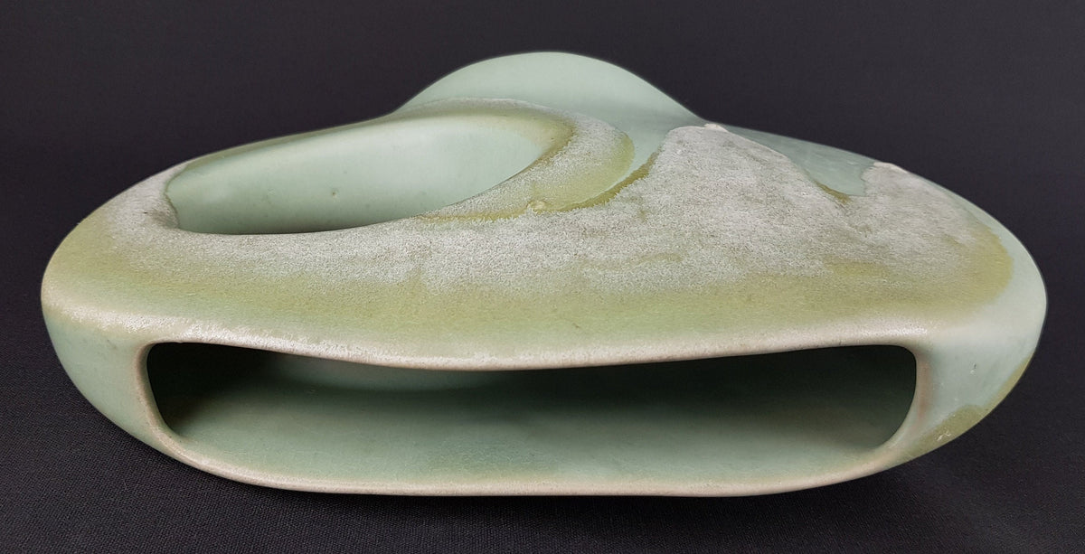 Vintage Green Handmade Design Vase released by FORMANO West Germany 1980s