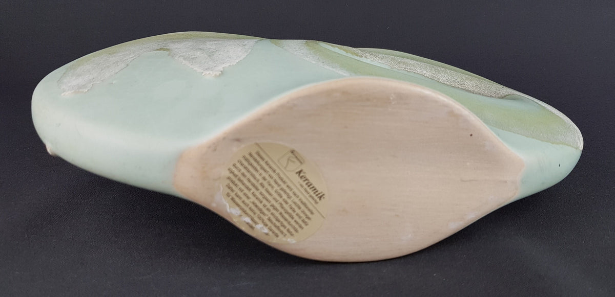 Vintage Green Handmade Design Vase released by FORMANO West Germany 1980s