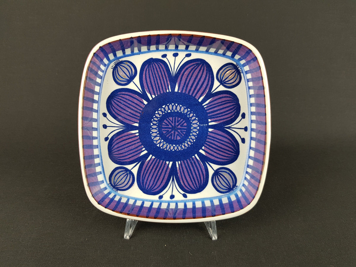 Vintage ROYAL COPENHAGEN Purple Bowl from the Fajance Series 167 2883 by Beth Breyen from Denmark 1970s