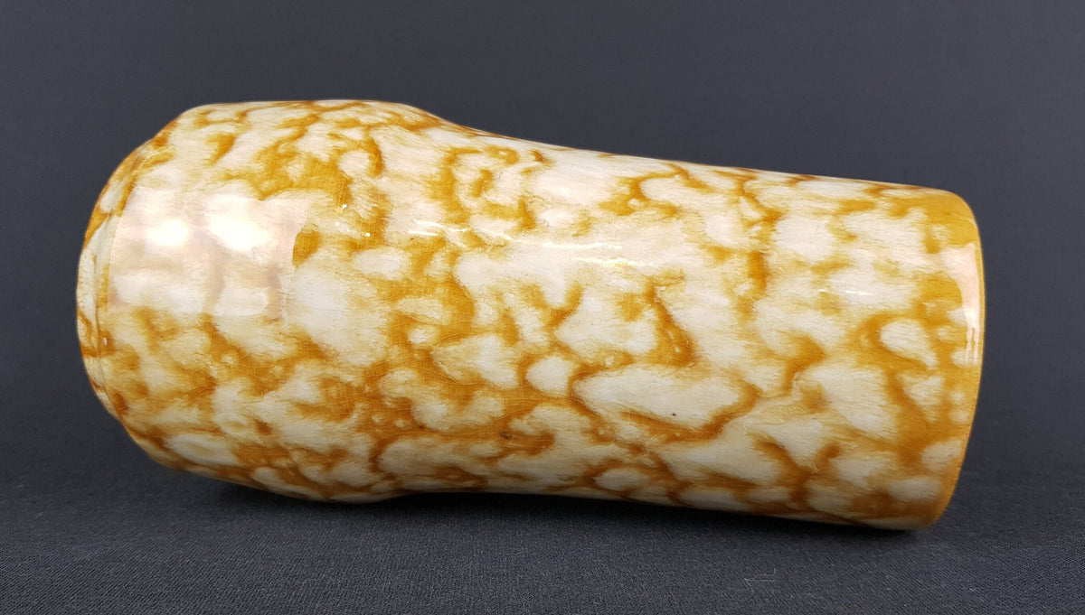Vintage SCHEURICH KERAMIK Yellow Mottled Vase 529 18 West German Pottery 1960s 1970s