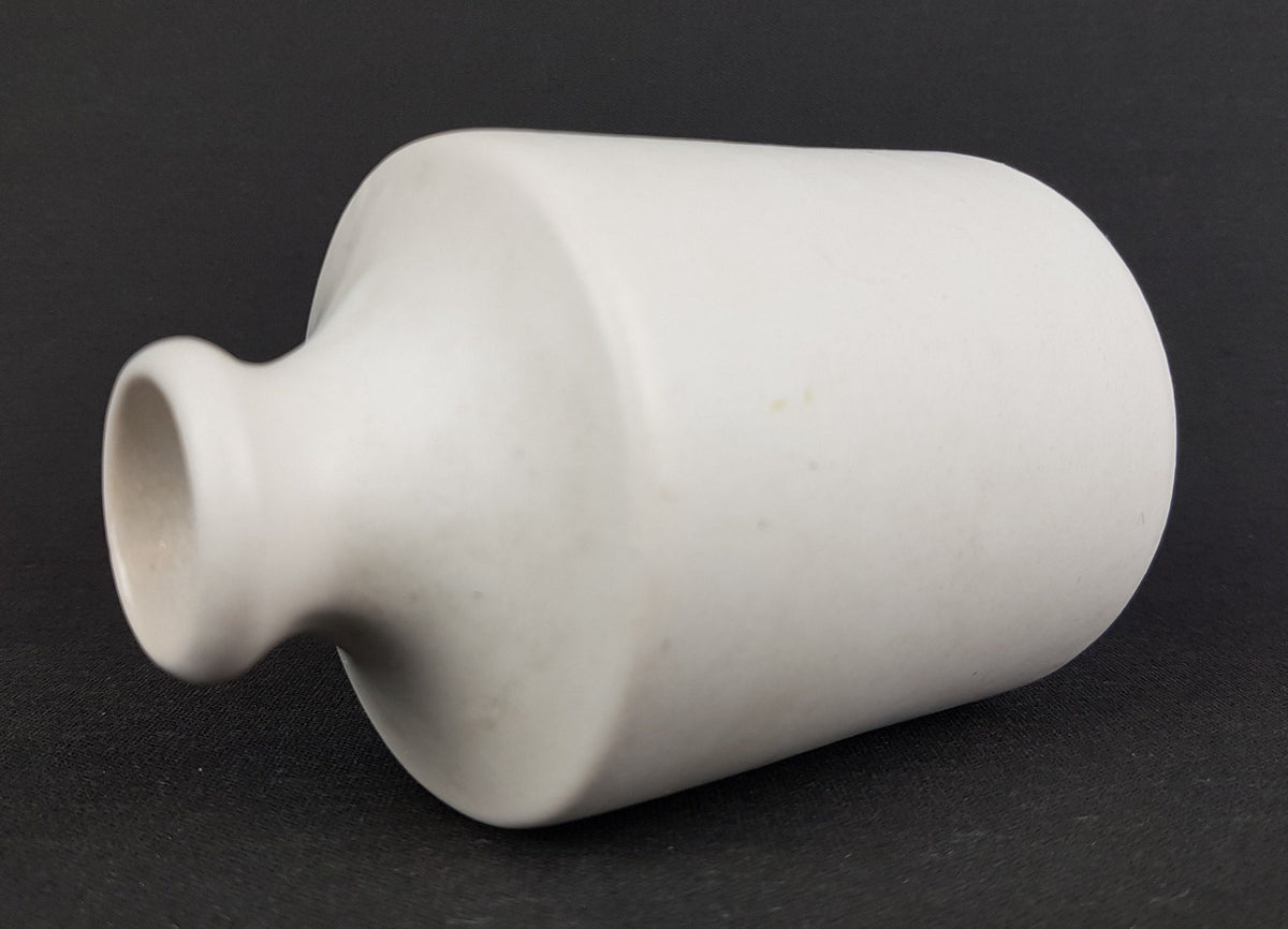 Vintage RUSCHA KERAMIK White Bottle Vase 811-1 West German Pottery Fat Lava Era 1970s