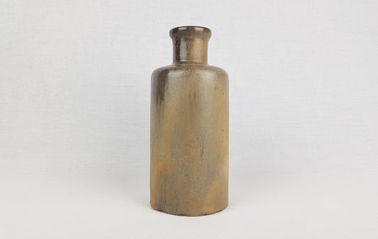 Vintage RUSCHA KERAMIK Brown Bottle Vase 811-2 West German Pottery Fat Lava Era 1970s