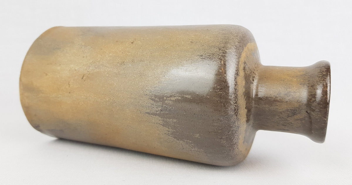 Vintage RUSCHA KERAMIK Brown Bottle Vase 811-2 West German Pottery Fat Lava Era 1970s