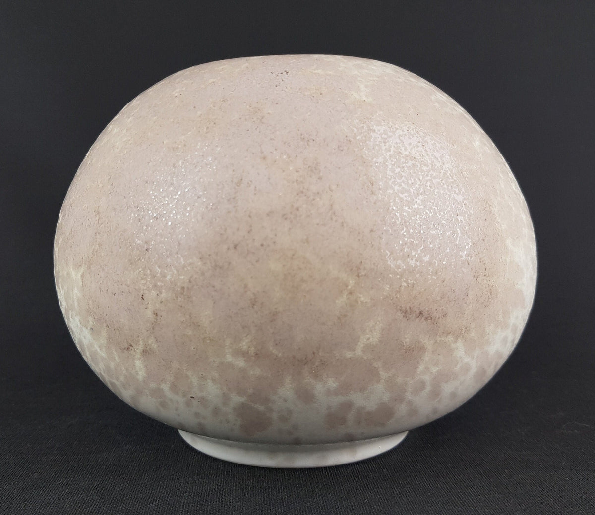 Vintage STUDIO ART POTTERY Beige Ball Vase 1131 West German Pottery