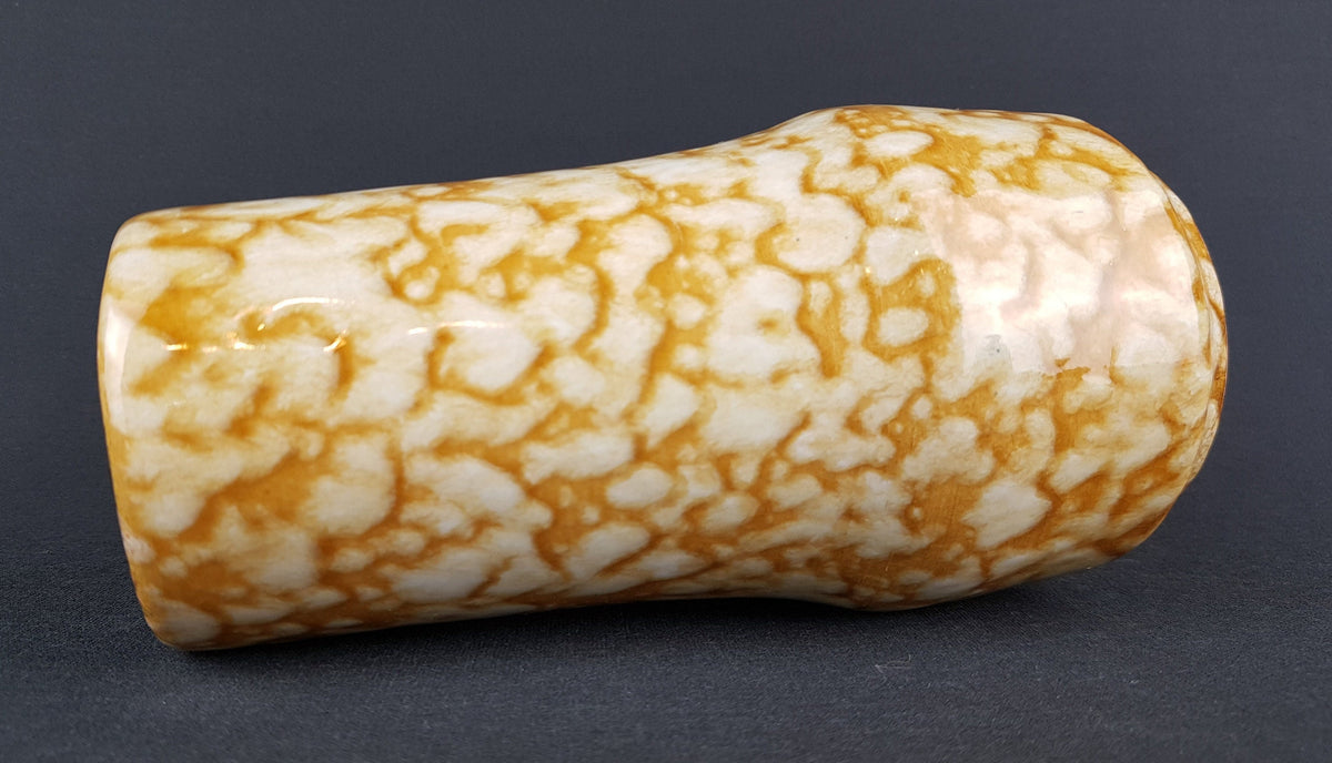 Vintage SCHEURICH KERAMIK Yellow Mottled Vase 529 18 West German Pottery 1960s 1970s