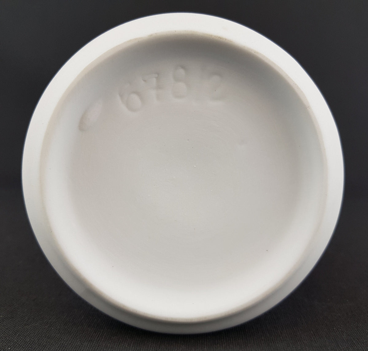 Vintage KERAFINA Porzellanfabrik White Biscuit Porcelain Vase – Royal KPM Bavaria – West Germany 1970s