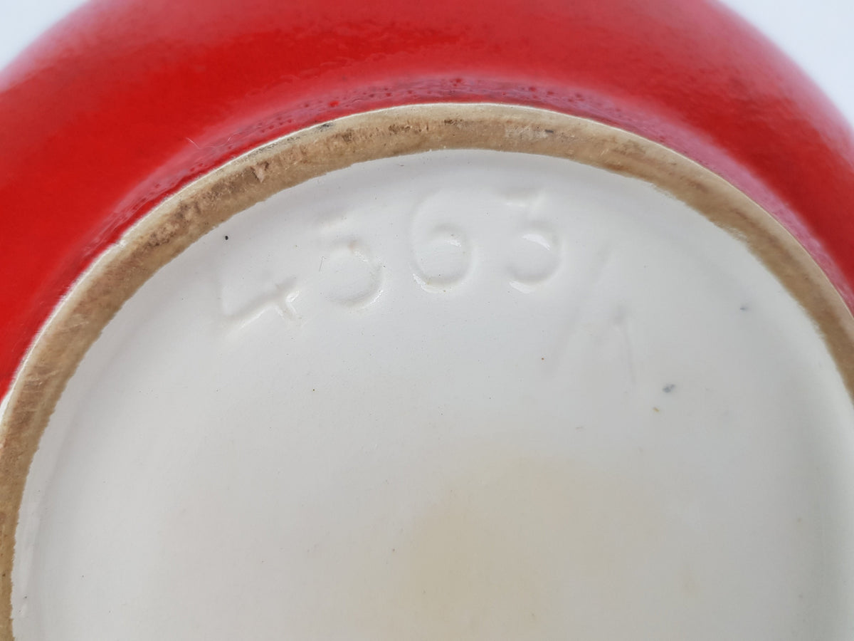 Vintage ZELL SCHMIDER Red Speckled Vase 4563-A by Anneliese Beckh Vulkano Decor West German Pottery 1960s 1970s