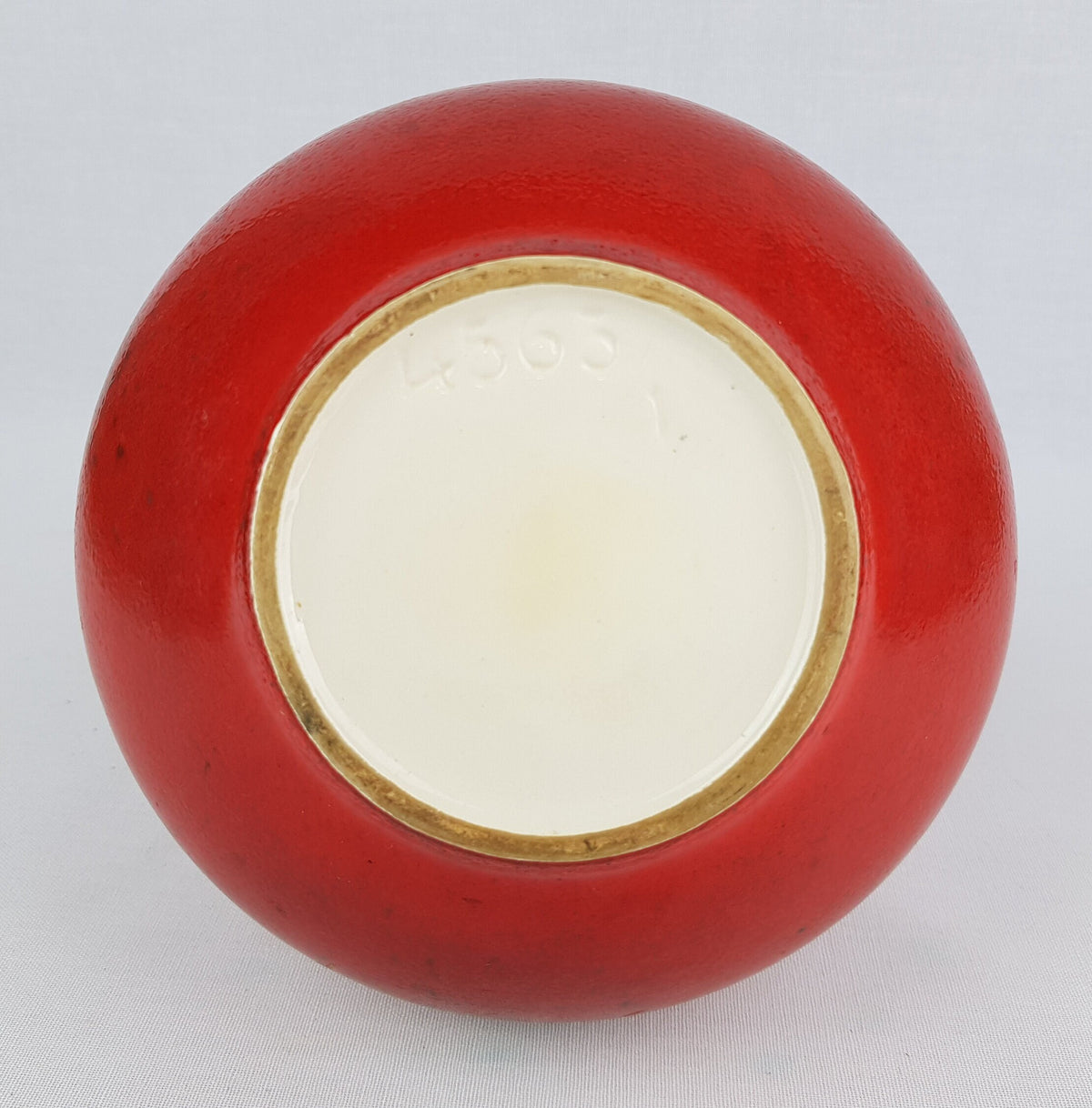 Vintage ZELL SCHMIDER Red Speckled Vase 4563-A by Anneliese Beckh Vulkano Decor West German Pottery 1960s 1970s