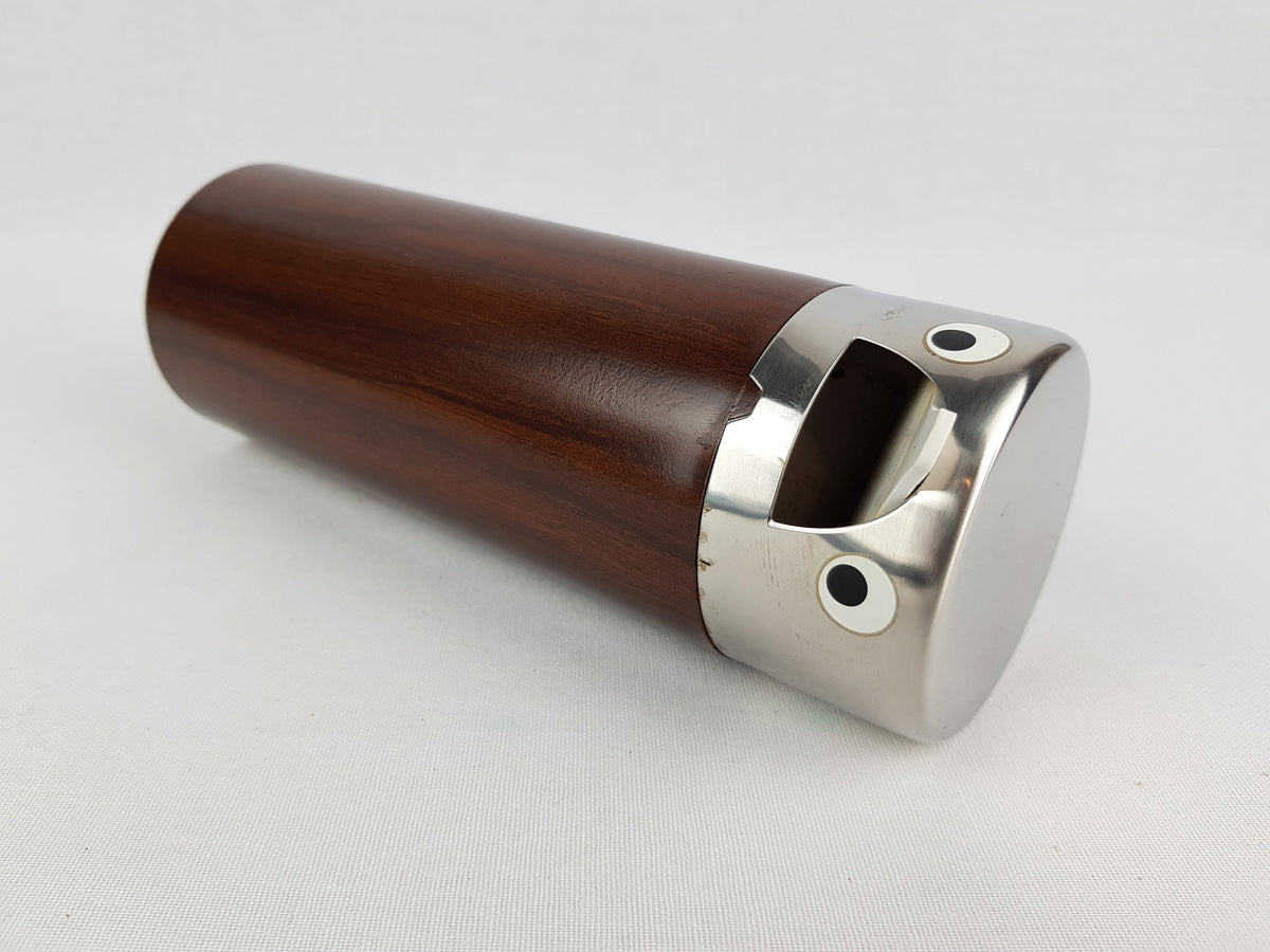 Vintage WMF Peanut Dispenser Penguin Bird Teak Optic Snack Holder Teak Look 1970