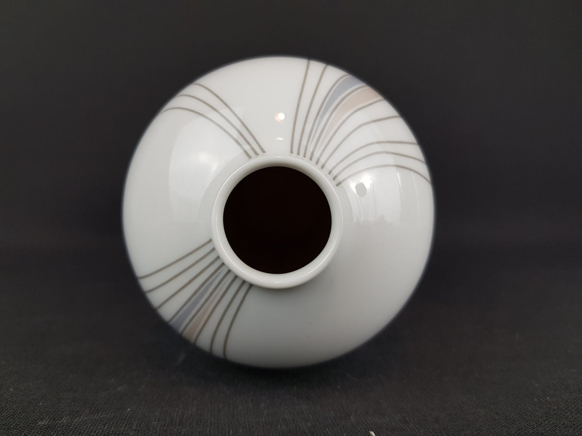 Vintage HUTSCHENREUTHER PORCELAIN Porcelain Vase 6008 West Germany 1960 1970s