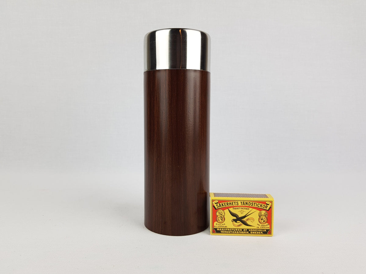 Vintage WMF Peanut Dispenser Penguin Bird Teak Optic Snack Holder Teak Look 1970