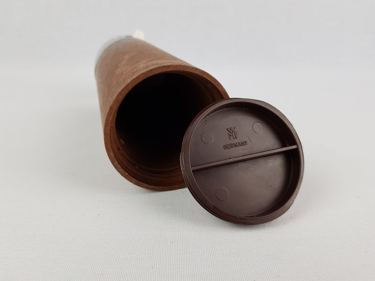 Vintage WMF Peanut Dispenser Penguin Bird Teak Optic Snack Holder Teak Look 1970