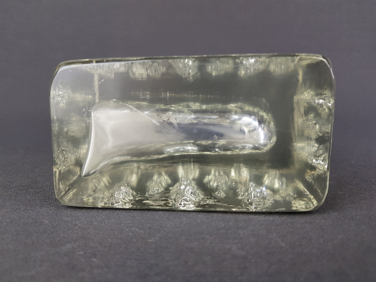 Vintage INGRID GLAS Design Glass Vase Blockkristal West Germany 1960-70
