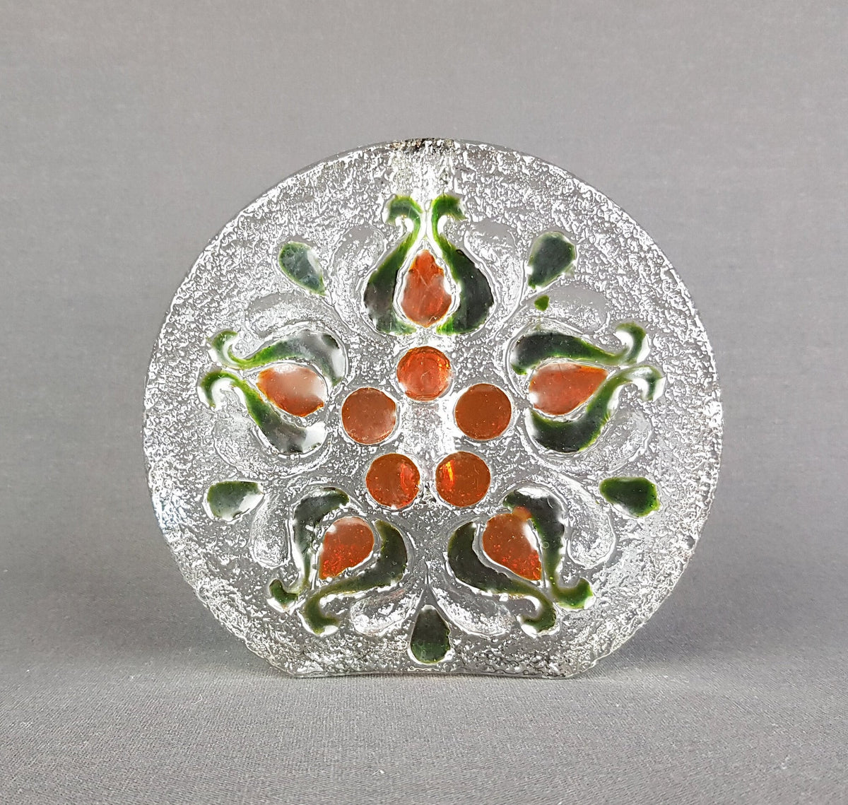 Vintage WALTHER SOHNE Solifleur Transparent Glass Vase West Germany 1960s 1970s
