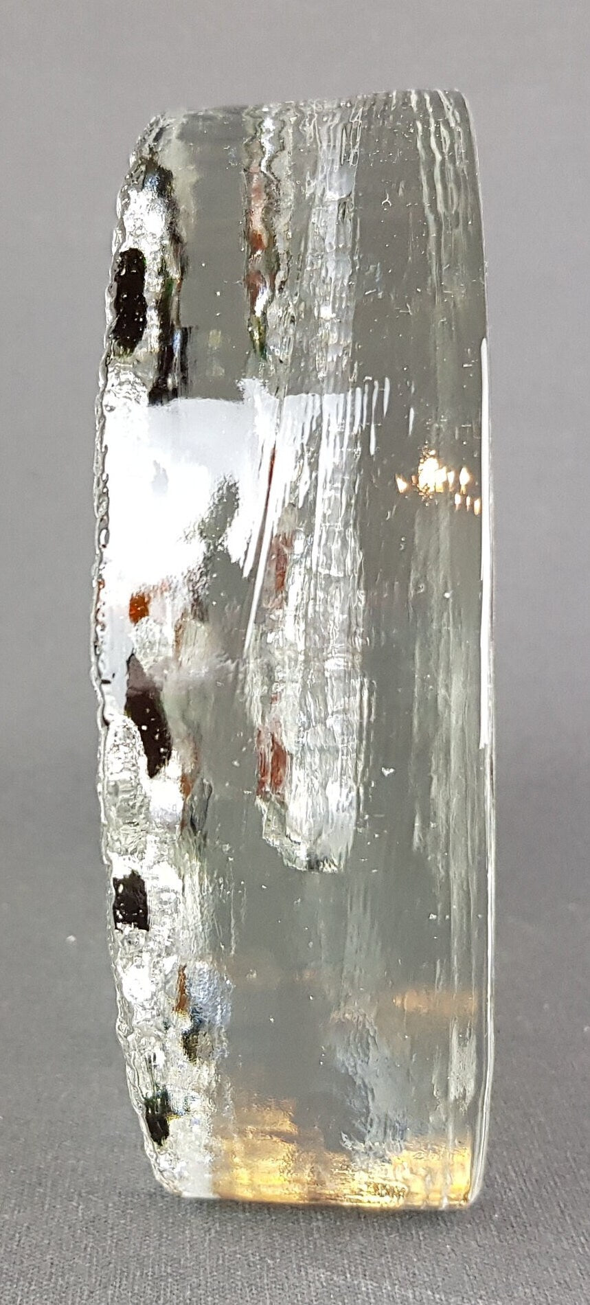 Vintage WALTHER SOHNE Solifleur Transparent Glass Vase West Germany 1960s 1970s