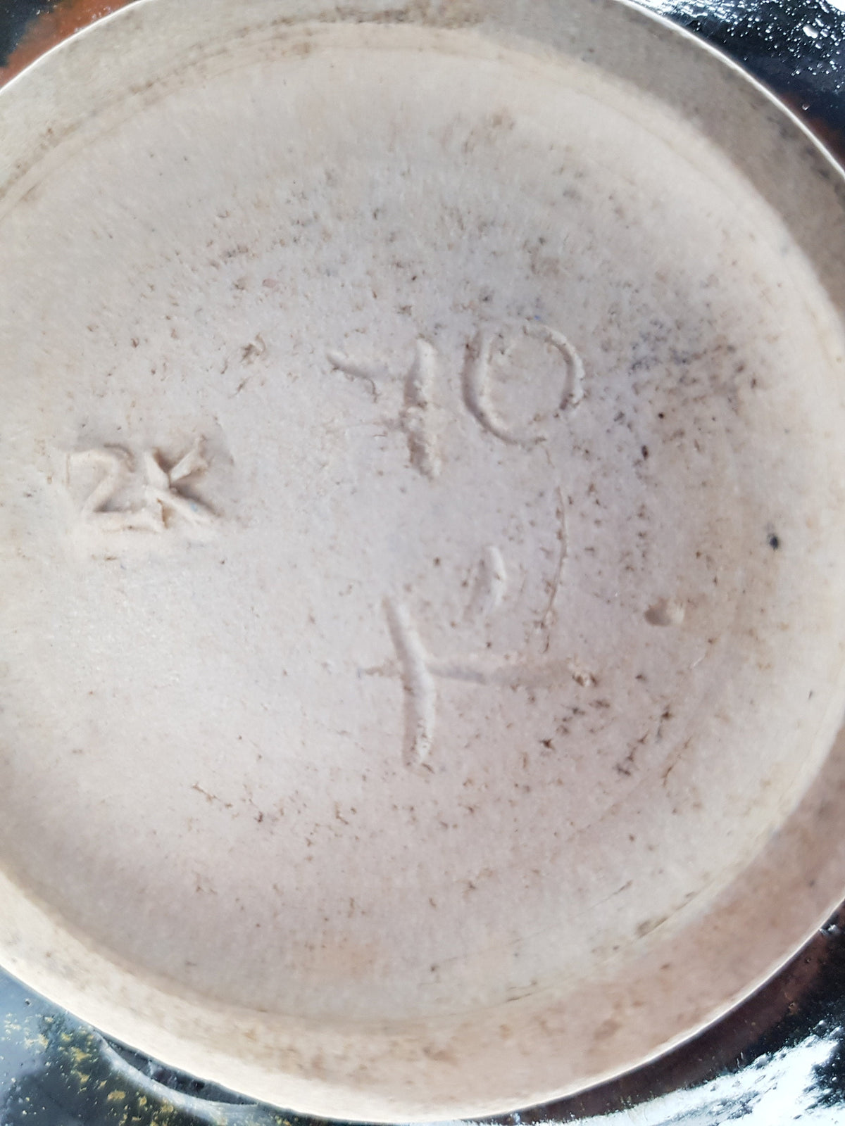Vintage Studio Art Pottery Bowl by ZENKER-KARTHAUSEN, West Germany West Germany 1970