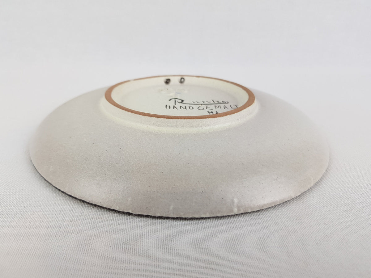 Vintage RUSCHA KERAMIK Wall Plate with MILANO decor 717 West German Pottery 1950s by Cilli Wörsdorfer