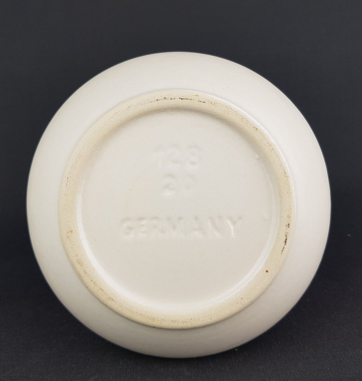 Vintage DÜMLER & BREIDEN Keramik Vase with flower decor 128-20 West German Pottery 1960s 1970s