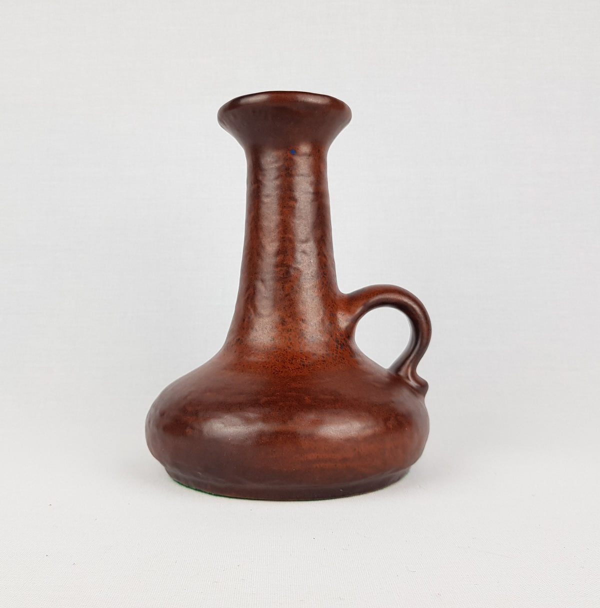 Vintage CARSTENS TONNIESHOF Handled Brown Vase 0880-19 West German Pottery 1970s