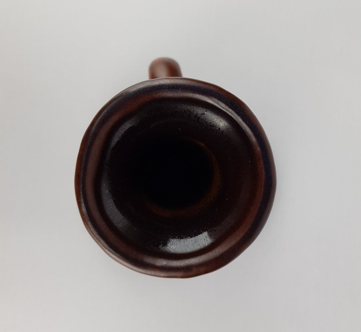 Vintage CARSTENS TONNIESHOF Handled Brown Vase 0880-19 West German Pottery 1970s