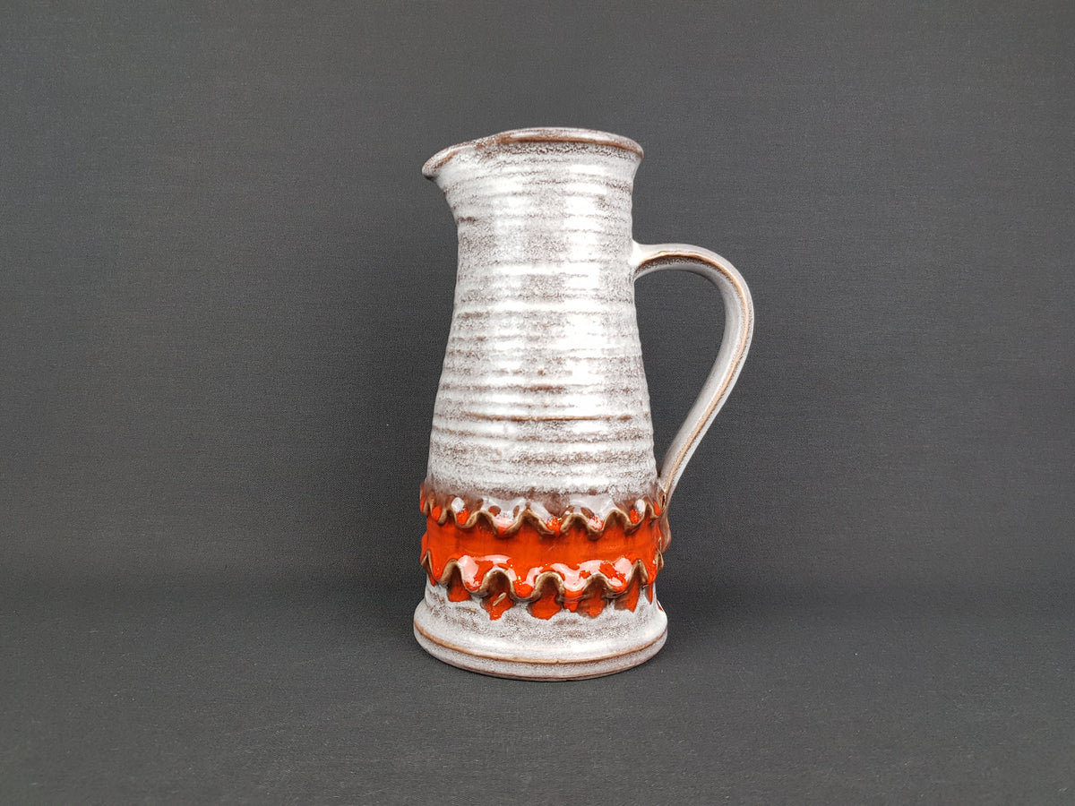Vintage JASBA KERAMIK Handled Jug Vase 1061 322 West German Pottery 1970s