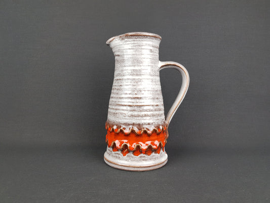 Vintage JASBA KERAMIK Handled Jug Vase 1061 322 West German Pottery 1970s