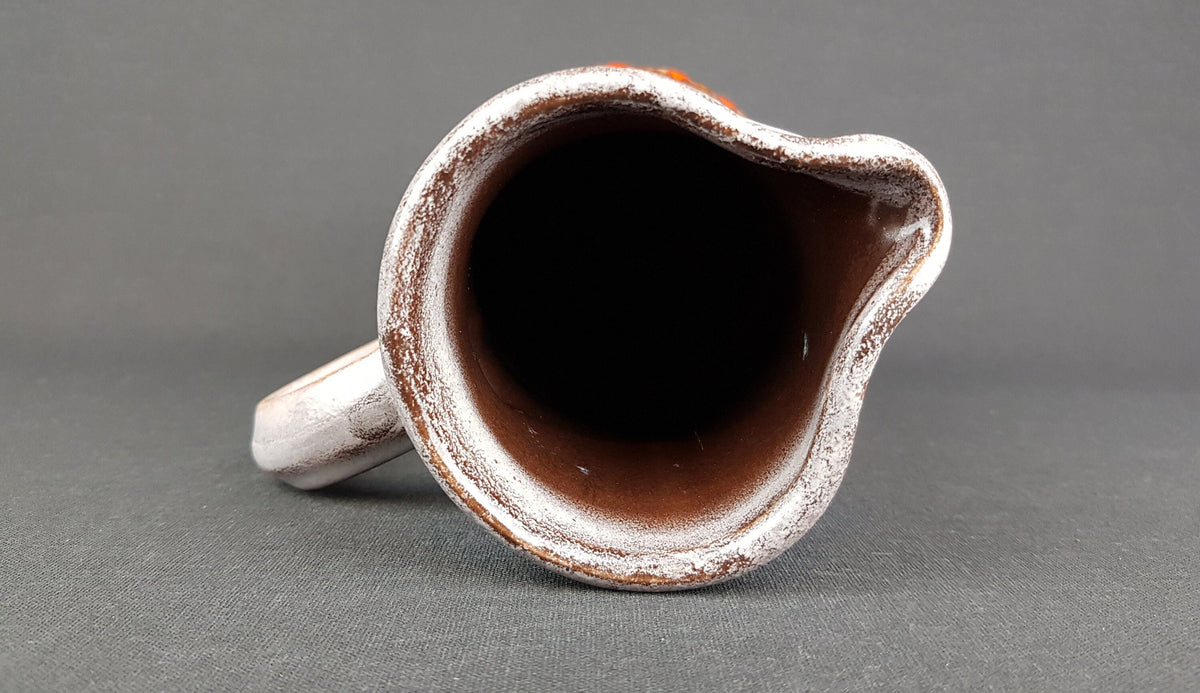 Vintage JASBA KERAMIK Handled Jug Vase 1061 322 West German Pottery 1970s