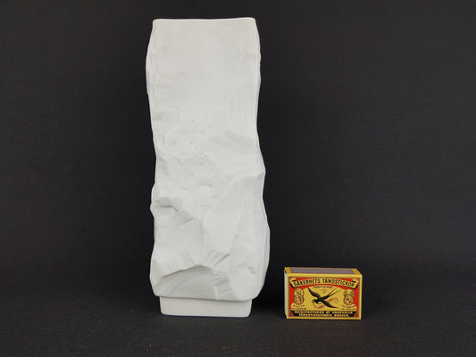 Vintage SELTMANN WEIDEN PORZELLAN White Porcelain Op Art Vase West German Pottery 1970s