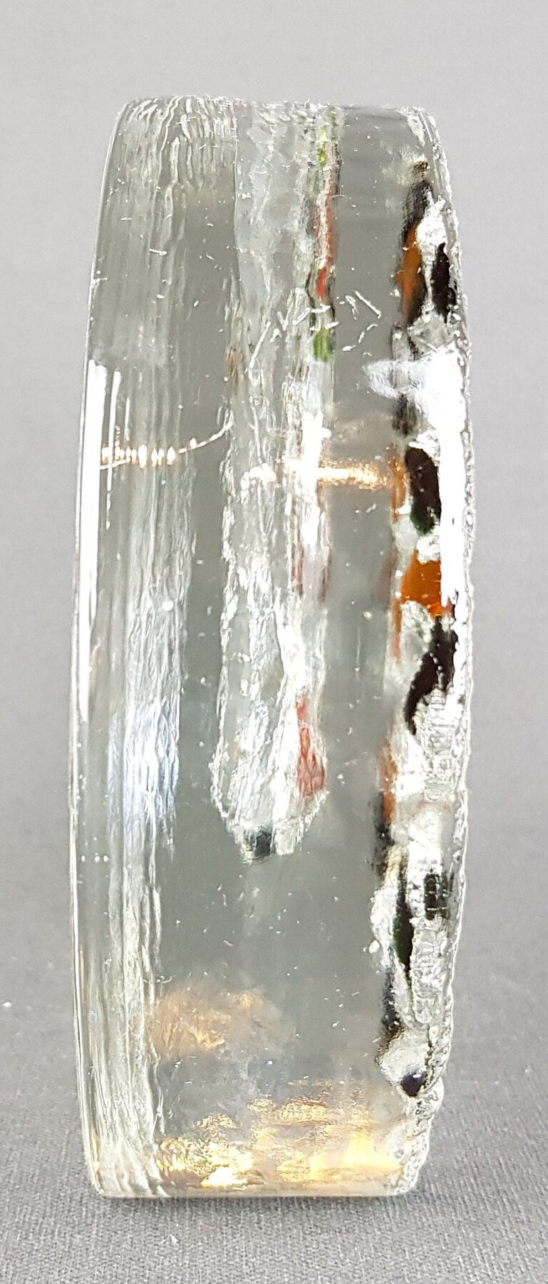 Vintage WALTHER SOHNE Solifleur Transparent Glass Vase West Germany 1960s 1970s