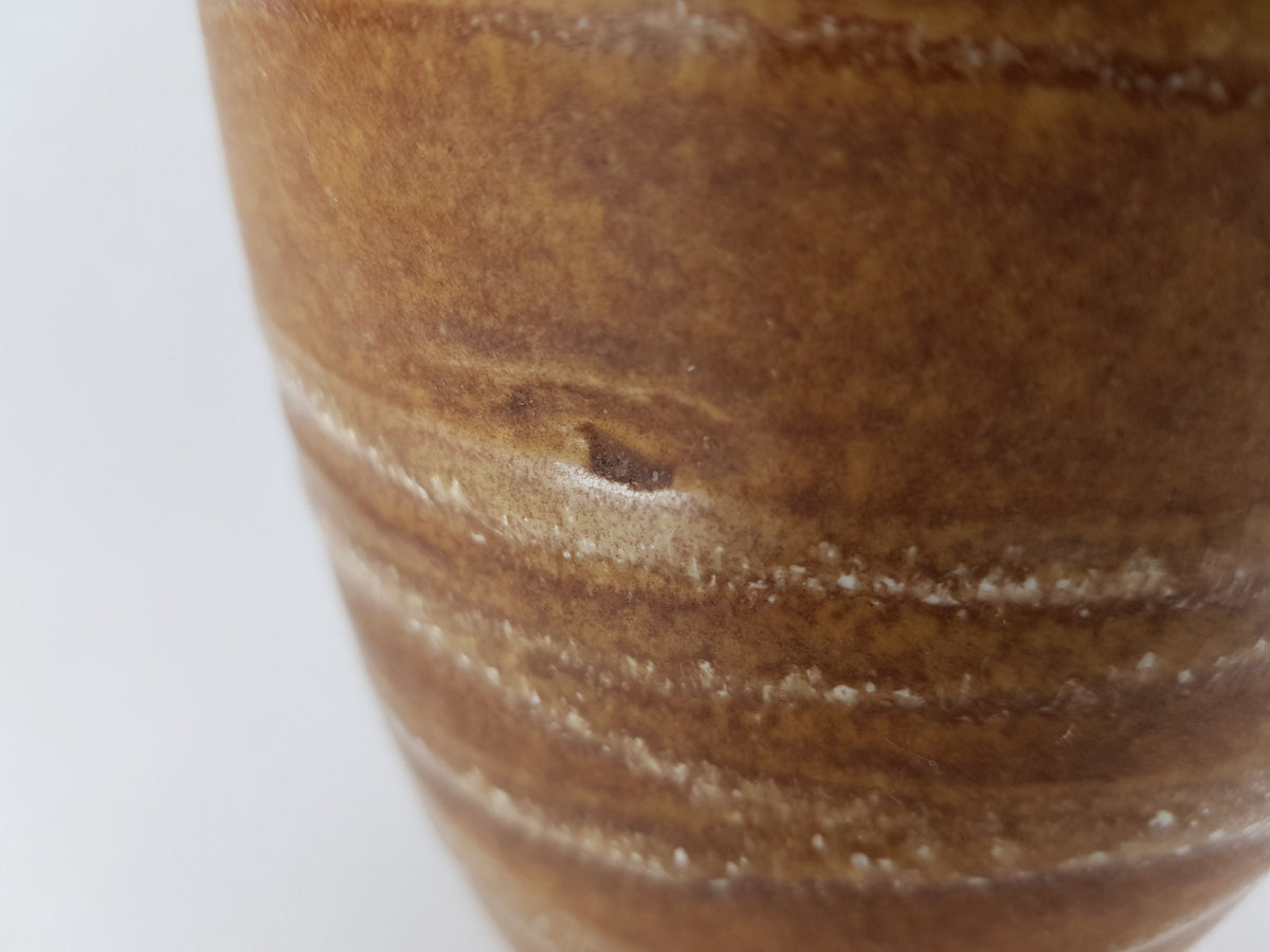 Vintage SCHEURICH KERAMIK Ocher Vase 549 21 West German Pottery 1970s