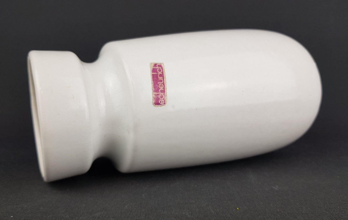 Vintage SCHEURICH KERAMIK White Vase 242 22 West German Pottery 1970s