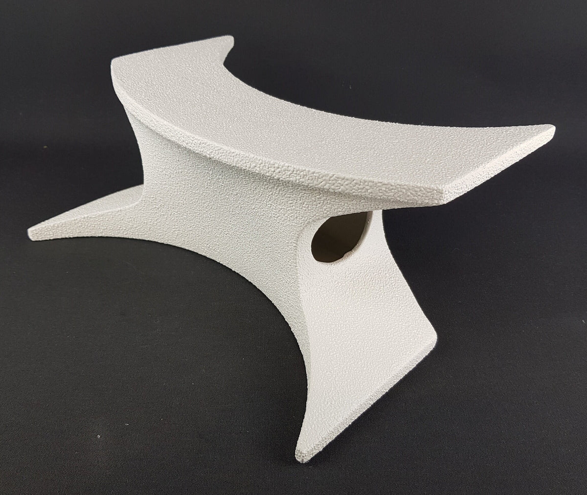 Vintage BERTONCELLO - ROBERTO RIGON White Wave Vase "Sasso Bianco"decor 939 Italian Pottery 1980-1990s