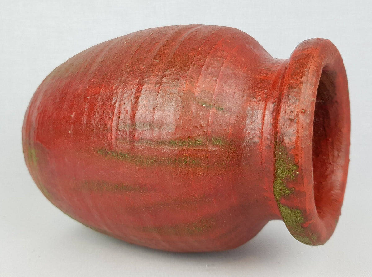 Vintage DUTCH STUDIO POTTERY Mobach Style Red Vase from 1960s 1970s