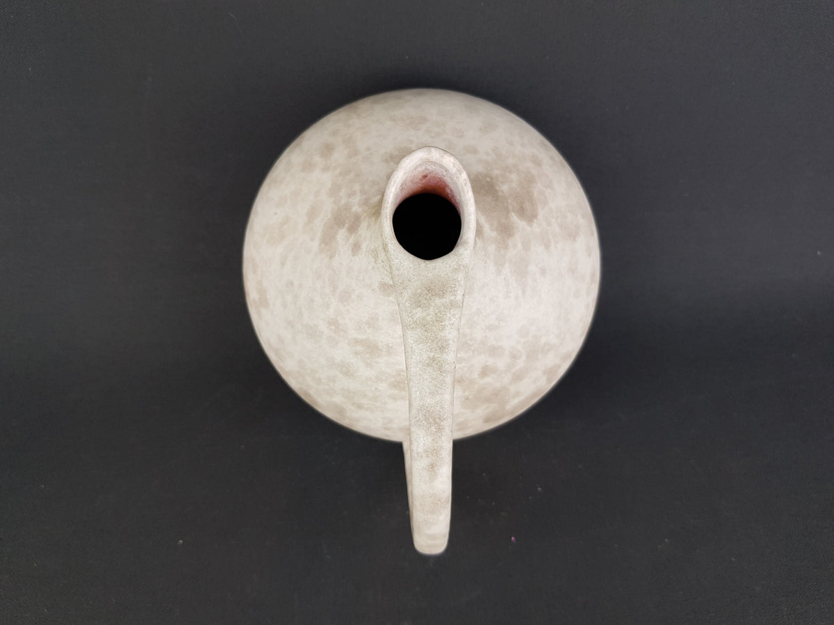 Vintage RUSCHA KERAMIK Iconic Beige Pitcher Vase 313 West German Pottery 1960 1970s