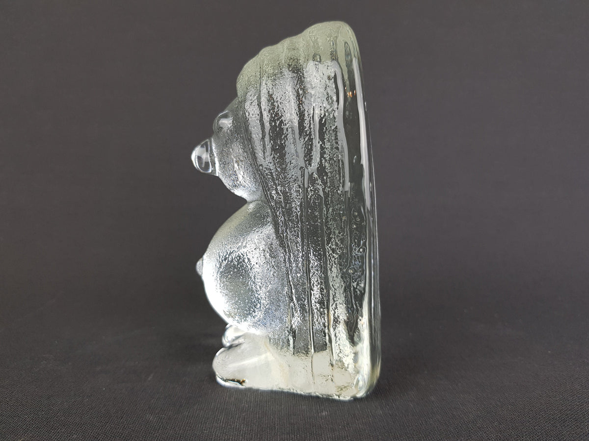 Vintage BERGDALA SWEDEN Glass Troll Skandinavian Glass 1970s