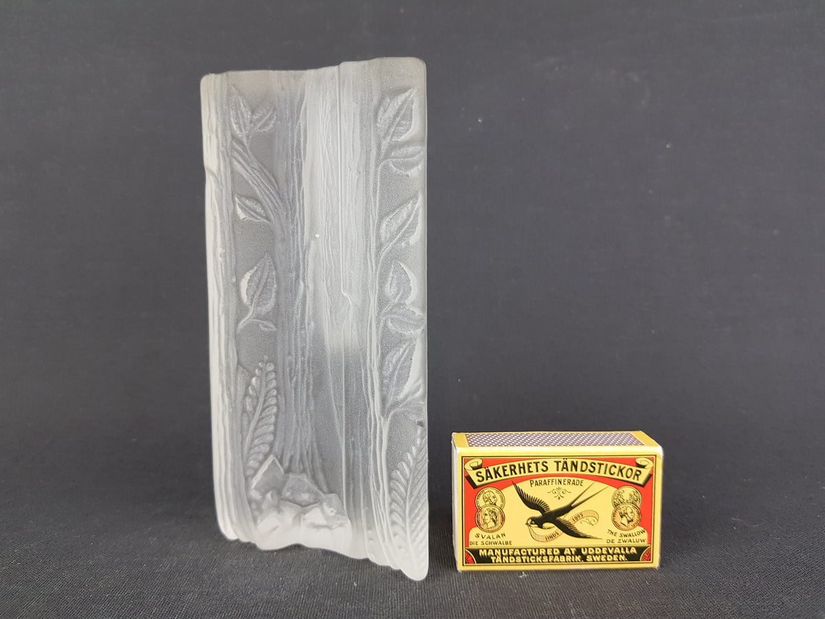 Vintage SOLIFLEUR CRYSTAL GLASS Triangular Vase from West Germany 1960s