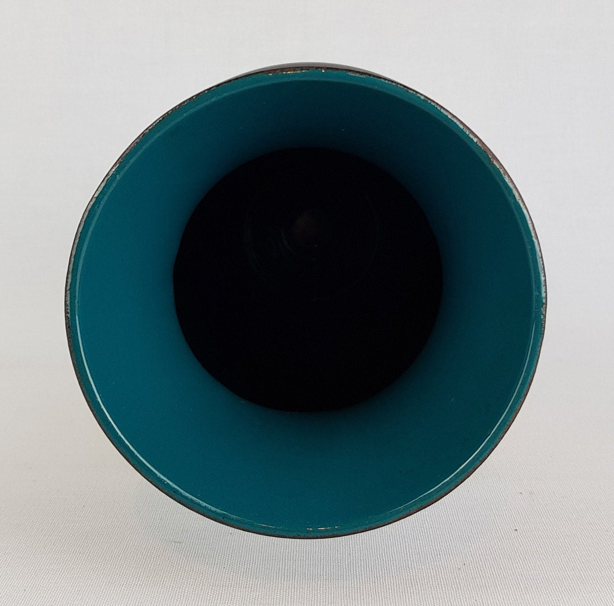Vintage CARSTENS KERAMIK Brown and Yellow Vase 663-25 West German Pottery 1970s
