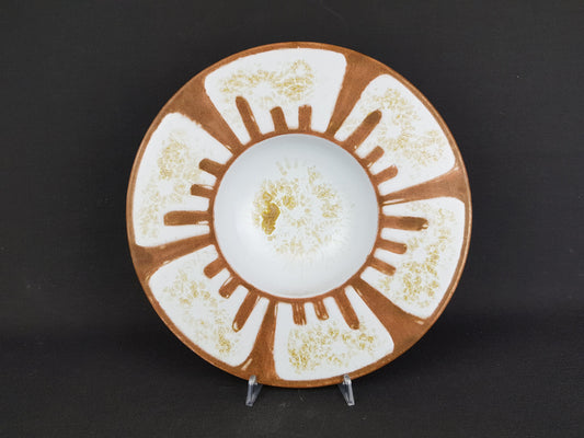 Vintage KARLSRUHER MAJOLIKA Dish/ Bowl 296 by Eva Fritz Lindner West German Pottery 1970s